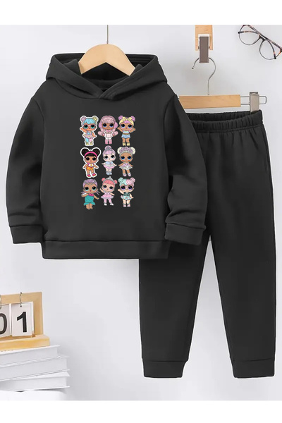 makiteks Winter Girls Boys Tracksuit Set Lolo 5 6 7 8 9 10 11 12 Years Old Baby