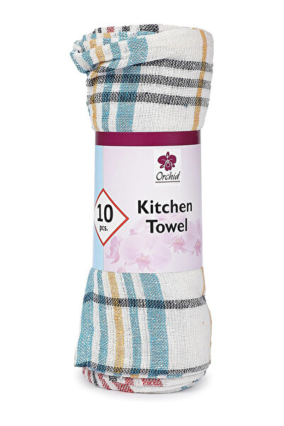 Orchid By Styli طقم مناشف مطبخ من ١٠ قطع، ٣٠×٤٥ سم