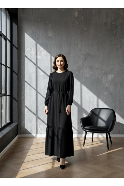 SARE ERKMEN Women's Hijab Dress Long - with Pockets