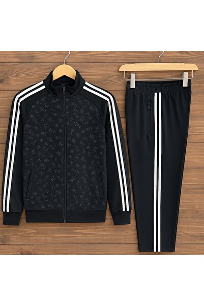 YusGos Women's Zippered Diving Scuba Fabric High-Quality Bottom Top Sports Tracksuit Set