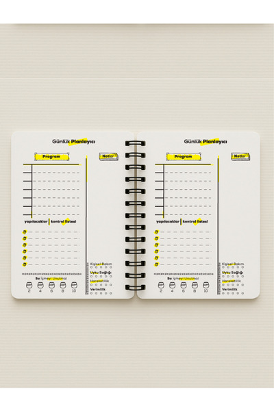 Apeirona | Limitless Art Undated Daily Planner Agenda - Pp Matte-Thick Plastic Cover - Steel Spiral - Typewriter