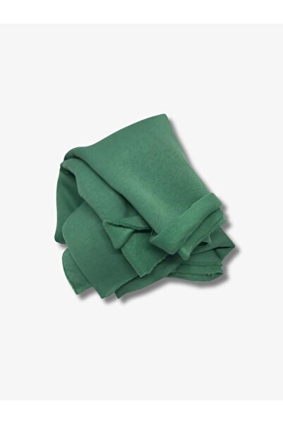 Yiğit Kumaş Fleece-Lined 3 Thread Fabric, Piece 115X195 cm Green Color