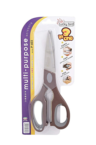 ELIANWARE مقص متعدد الأغراض من الفولاذ المقاوم للصدأ E-603