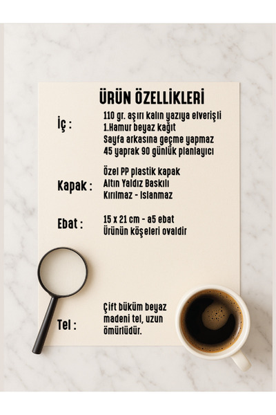 Apeirona | Limitless Art Undated Daily Planner Agenda - Pp Matte-Thick Plastic Cover - Steel Spiral - Typewriter