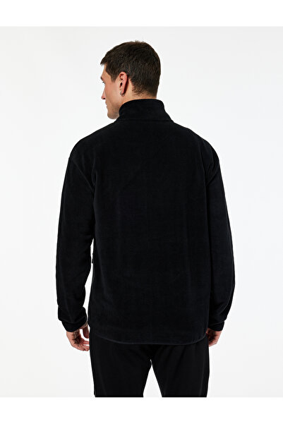 Koton Regular Fit Half Zip Fleece Sweatshirt with Pockets