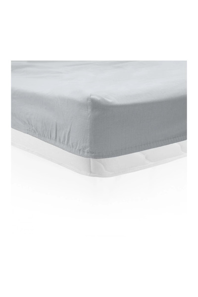 Heinner Fitted Bed Sheet 90x200 cm Grey