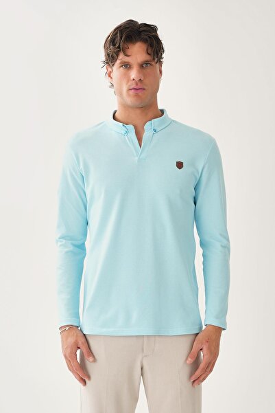 ALEXANDERGARDI Μακρυμάνικο μπλουζάκι με λεπτομέρεια με κουμπιά