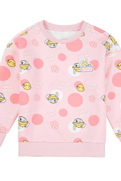 ERKE Γυναικείο/Κοριτσίστικο Ροζ Φούτερ (Κωδικός Μοντέλου:76223102036)