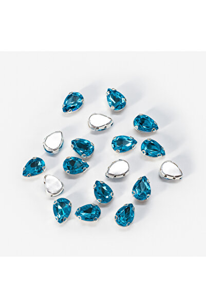 Prestij Boncuk Тюркоазен камък с капково оформление 10 x 14 mm 100 броя