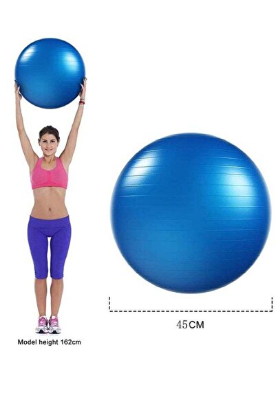 Generic Exercise Ball 45cm with Quick Foot Pump — Professional Anti-Burst Slip-Resistant