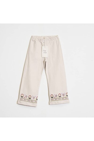 OZZY KİDS Girls' Embroidered Trousers