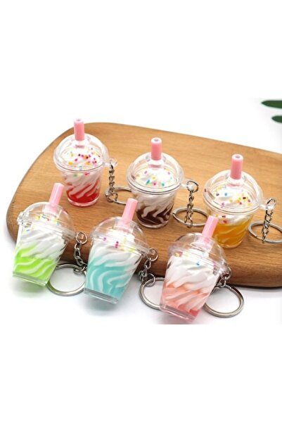 EFE UNIVERSE Set of 30 Bubble Tea Silicone Keychains, EFE UNIVERSE, 3D Ice Cr...