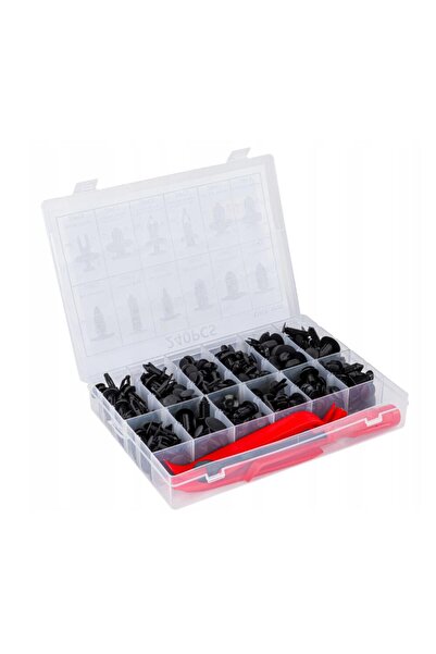 VERKE Universal upholstery clamp set, 240 elements, Red Technic