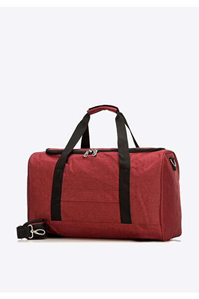 Wittchen Men's Medium Melange Travel Bag Burgundy Polyester