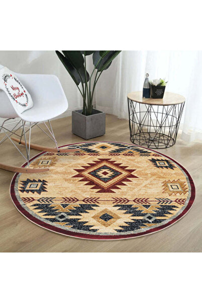 Asi Home Rug 499, 100 x 100 cm, Cotton/Polyester, Cream