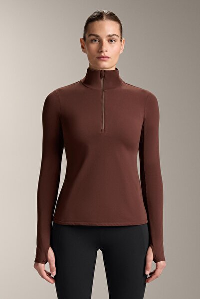 Oysho Thermal base layer half-zip top