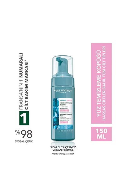 Yves Rocher Yüz Yıkama Köpüğü-Hassas Cilt-Pure Algue Sensitive Yatıştırıcı Bo...