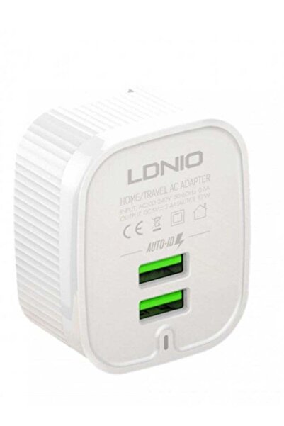 LDNIO 20W Fast Wall Charger with Dual USB Ports + Lightning Charger 4.1