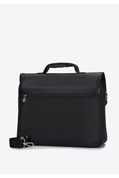 Wittchen Servietă bărbătească cu buzunar pentru laptop de 15,6", material tex...