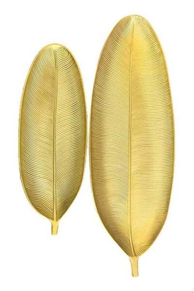 Generic Decorative Plate Gold 59x22x3cm