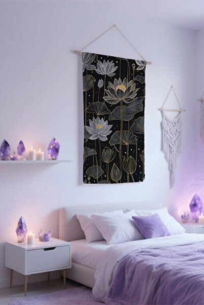 Etnik Dekor Mystical Water Lily Patterned Wall Covering