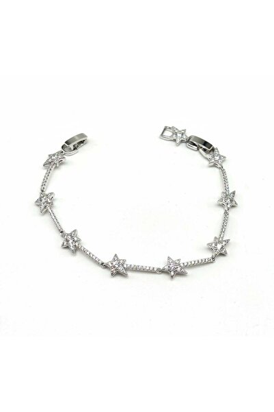 Twenty Eight سوار ثمانية النجوم ذو المسار المائي – لون فضي