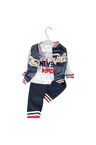 OEM blue boys tracksuit: jacket, long-sleeve top and pants, 2 years