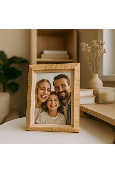 store trend Premium Resin Ahşap Desenli 13x18 cm Fotoğraf Çerçevesi – Dekorat...