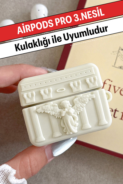 WANNA PROTECT High Quality Love Figure Earphone Case with Shock-Absorbing Hook Compatible with AirPods Pro 3Rd Generation