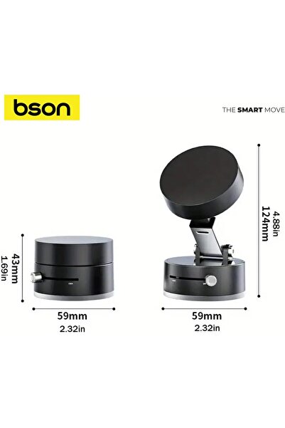 bson حامل مغناطيسي من سناب دوك - قبضة فائقة القوة ودوران 360 درجة