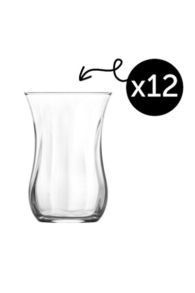 LAV Klasik set of 12 cups for tea & coffee, 115 ml, classic design