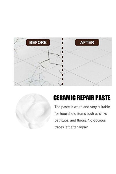 Generic Ceramic Tile Repair Paste 100ml - Porcelain Bathtub Sink & Tile Repair Cream
