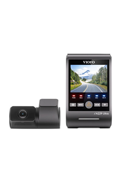 Viofo A229 Ultra 2-Channel — Front 4K + Rear 4K, STARVIS 2, HDR, 2.4-inch Screen, Voice Control