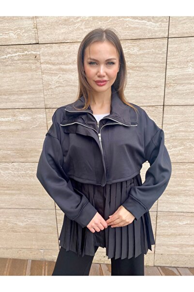 Asadia Giydirmeli Kadın Poplin Modal Ceket Standart Beden
