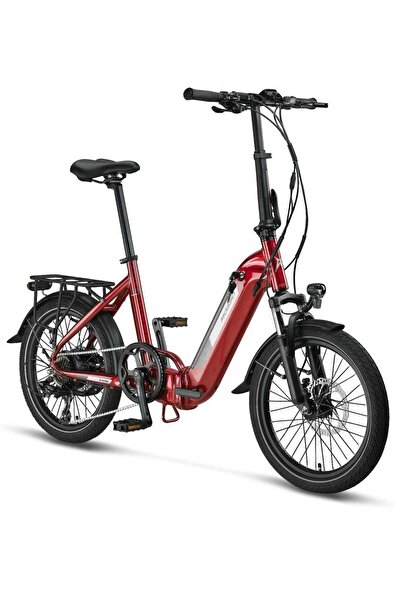 Mosso KRONOS ELEKTRİKLİ KATLANIR BİSİKLET 390H HYD 20 JANT 7 VİTES BORDO