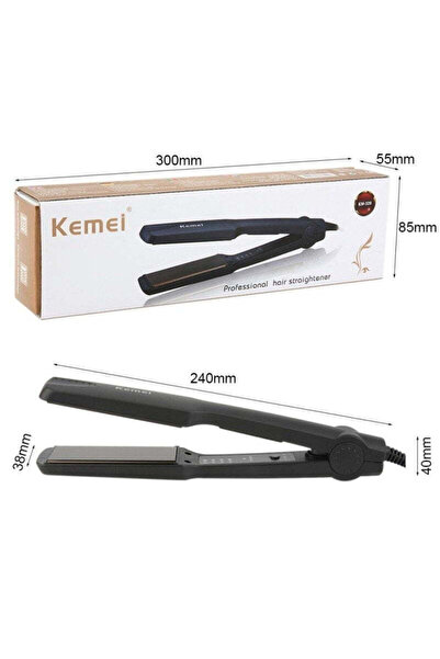 Kemei Hair Straightener, KM-9832, Ceramic Plates, Fast Heating, Hair Protection, 60W, 360 Cord