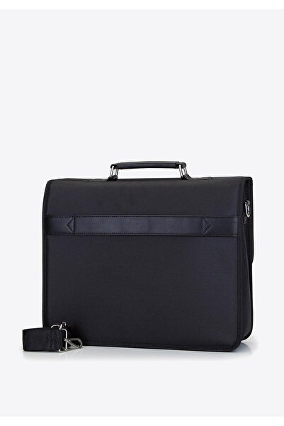 Wittchen Servietă bărbătească cu închidere cu cheie, material textil din poli...