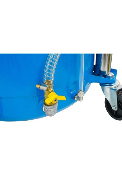 BAUG Used oil recovery unit with pneumatic emptying, quantity control vessel, 65 L,