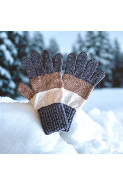 eleven market Garson beden Erkek Çocuk Eldiven Antrasit- 8-12 yaş