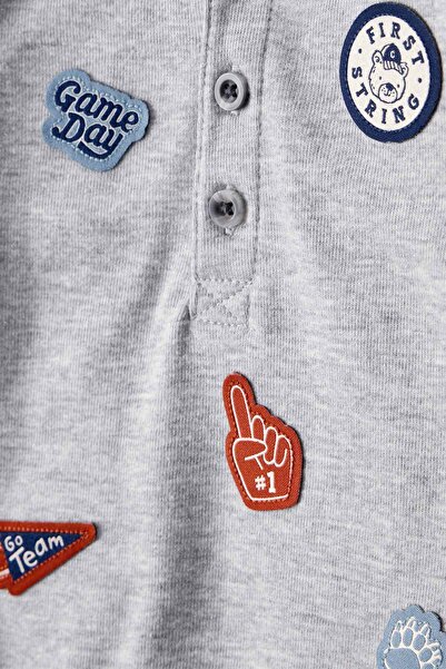 Carter's Erkek Bebek Gri Body Pantolon