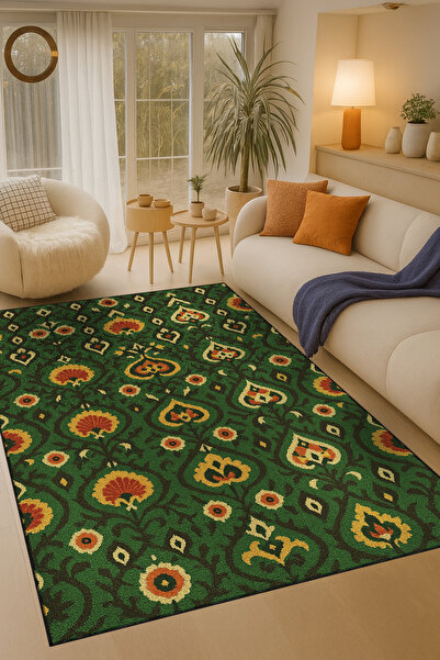 Rugs Modern Halı MOSSO Πράσινο Θεματικό Χαλί με Παραδοσιακά Μοτίβα και Σχέδια...
