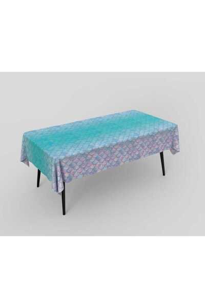 Partifabrik Mermaid Themed Plastic Disposable Tablecloth