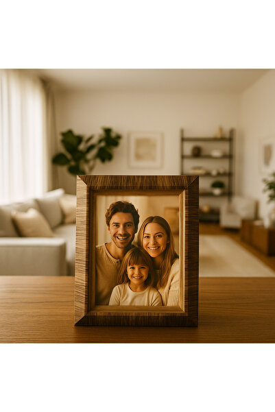 store trend Premium Resin Ahşap Desenli 13x18 cm Fotoğraf Çerçevesi – Dekorat...