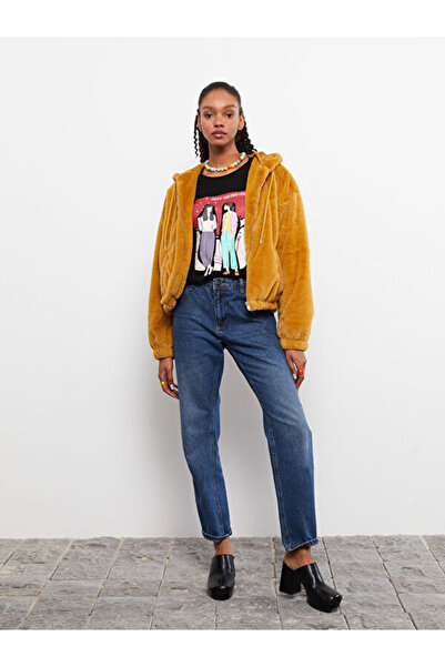 LC Waikiki Hooded Women's Plush Coat