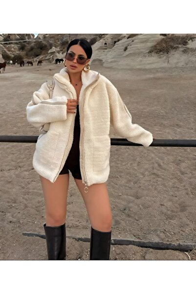 Noa Noa Μπουφάν με φερμουάρ διακοσμητικό ρέλι βελούδινο