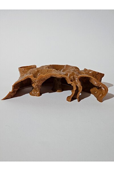 Store Desenli Mağara Akvaryum Dekoru