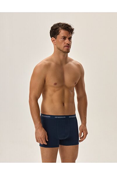 Henderson Men's Classic Boxer Shorts 3-Pack Longer Leg Waistband with Logo Cotton & Elastane | Kent