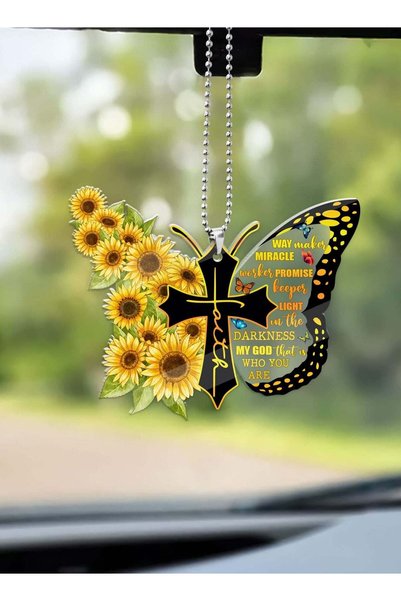 Generic Butterfly Car Rearview Mirror Hanging Accessory, Keepsake Ornament, C...