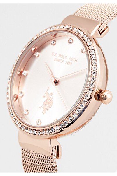 U.S. Polo Assn. Analog Watch for Women with Stainless Steel strap