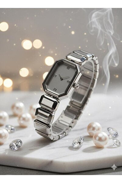 YURISH Gold Color Rectangle Dial Women Wristwatch